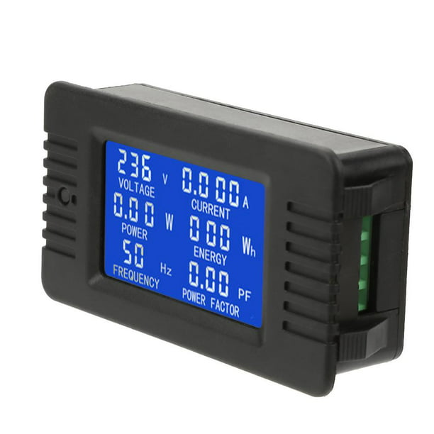 LCD Digital Display for Measuring and Monitoring Energy Voltage Current PZEM-022 Multifunctional AC Digital Power Meter Electrical Meter Energy Meter 100A 